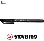 penna stabilo permanente punta s 0.4mm nera *572