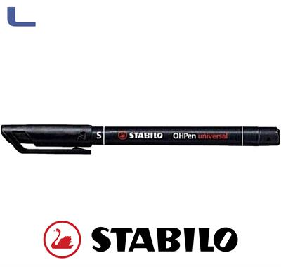 penna stabilo permanente punta s 0.4mm nera *572