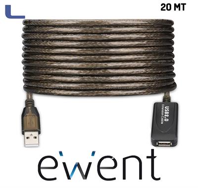 repeater ewent usb 2.0 20mt *021