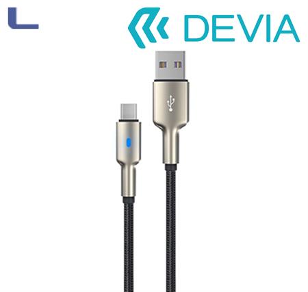 cavo usb - usb type c ricarica rapida 2.1A 1mt devia *491