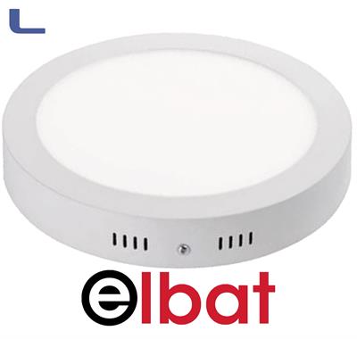 plafoniera led circolare 18w 1950lm 4000k luce bianca elbat *572