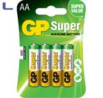 4 batterie ministilo AA alkaline 1.5v gp super *572