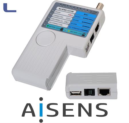 tester per cavi rj11 rj12 rj45 usb A-B e bnc coassiale *572