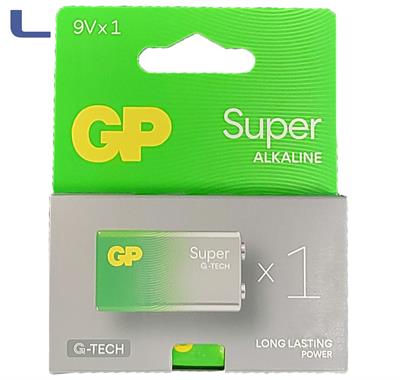 batteria 9V alkalina gp super *572