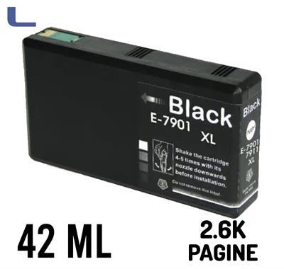 epson compatibile wf4630 4640 5110 black xl 42ml t7901 t7911