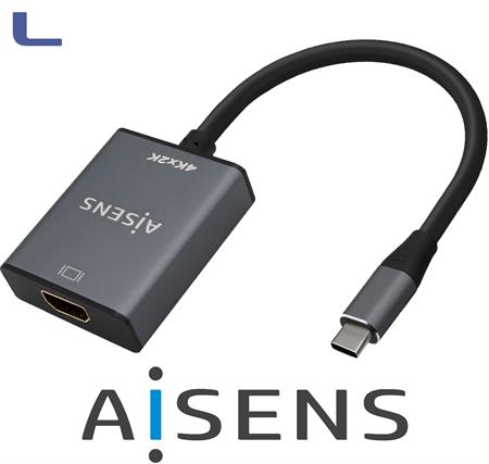 Convertitore da USB-C a HDMI in alluminio 4K 30Hz aisens *572