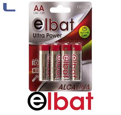 4 batterie stilo alkaline lr6\aa elbat *572