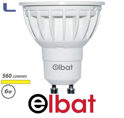 Lampadina led GU10 6W 560LM Luce Calda 3000K  Elbat *572