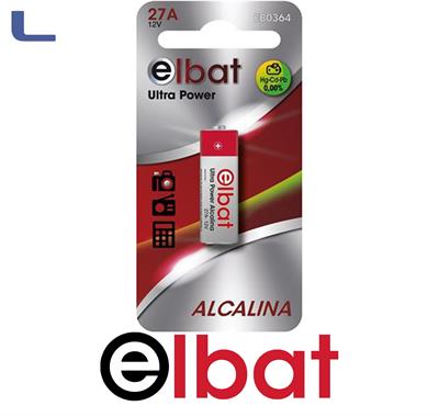 batteria A27 27A V27A 8LR732 alkaline 1.5v elbat *572