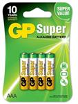 4 batterie ministilo AAA super alkaline 1.5v GP *572