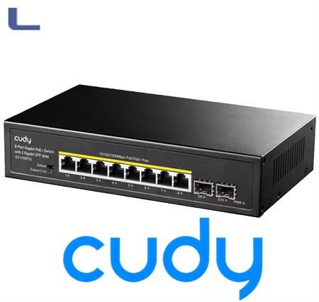 switch gigabit 8 porte poe con 2 porte Gigabit SFP cudy *572