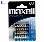 4 batterie ministilo AAA alkaline 1.5v maxell *572