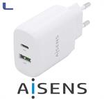 alimentatore type c+usb-a 25w fast charger aisens*572