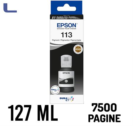 flacone epson 127ml ecotank 113 black c13t06b140