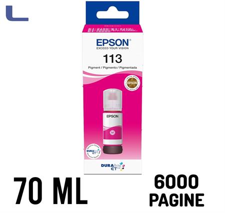 flacone epson 70ml ecotank 113 magenta C13T06B340