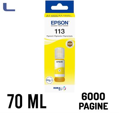 flacone epson 70ml ecotank 113 yellow C13T06B440