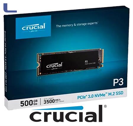 hd ssd crucial NVME M.2 500gb pcie p3 3.0 *739