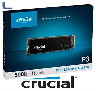 hd ssd crucial NVME M.2 500gb pcie p3 3.0 *739