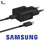 alimentatore usb 25w + cavo type c - type c samsung black*273