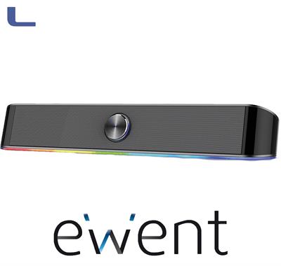 soundbar bluetooth rgb gaming black ewent *021