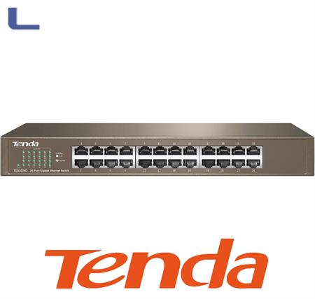 switch 24 porte fast ethernet gigabit tenda *020