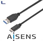 cavo dati-carica usb A 3.1 - usb type C 1.00mt black aisens*572