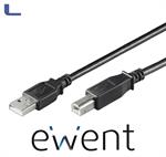 cavo usb 2.0 A/B M/M 1.80mt per stampante black ewent *021