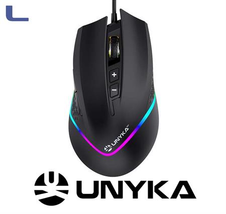 mouse gaming usb 800/6400dpi 7bottoni led multicolor unyka *572