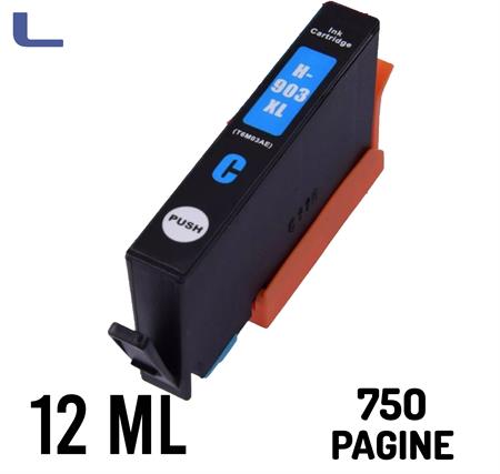 hp compatibile n 903xl ciano 12ml  T6M03AE  chip anti aggiorn.