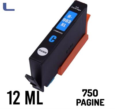 hp compatibile n 903xl ciano 12ml  T6M03AE  chip anti aggiorn.