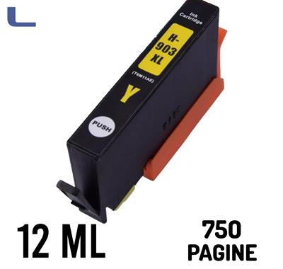 hp compatibile n 903xl yellow 12ml  T6M11AE  chip anti aggiorn.