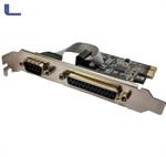 scheda PCI-e RS232 SERIAL COM + DB25 Porta parallela  *774