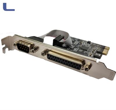 scheda PCI-e RS232 SERIAL COM + DB25 Porta parallela  *774