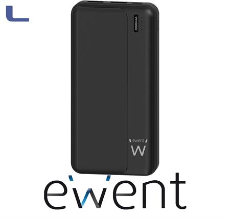 power bank per smartphone 20000mAh 22.55w black ewent*021