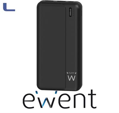 power bank per smartphone 20000mAh 22.55w black ewent*021