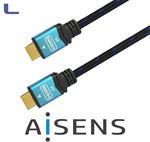 cavo hdmi m/m  alta velocità 5mt 4k black-blue aisens * 572