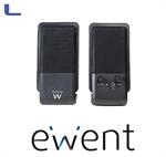 speaker usb 2.0 con connessione jack 3.5 12w black  ewent *021
