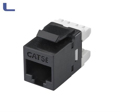 frutto keystone cat.5e utp 180 gradi black