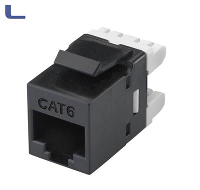 frutto keystone cat.6e dual IDC 180 gradi black *021