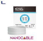 cavo cat 6e matassa utp grigio 305mt 24awg nanocable grigio* 572