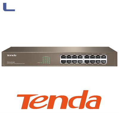 switch 16 porte fast ethernet gigabit tenda *020