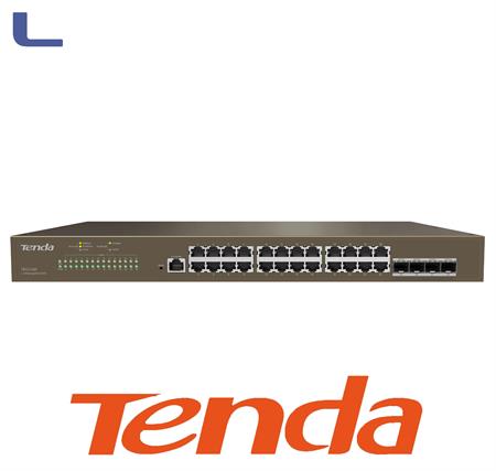 switch 24 porte  gigabit  4p sfp + 1p console L3 managed tenda