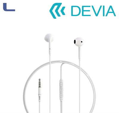 auricolare smart earphone A3 white connettore jack 1.2mt devia