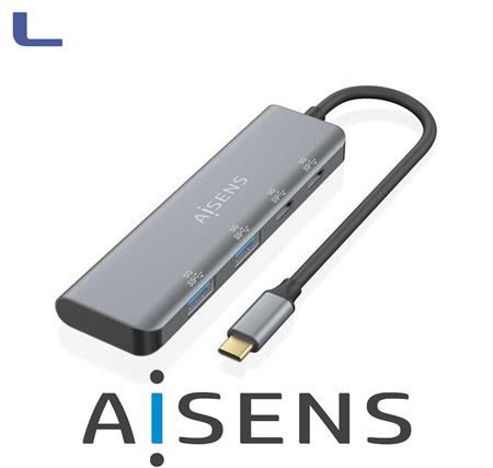 hub usb 3.2 type c gen1 5g 2 porte usb a+2 porte type c *572