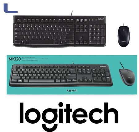 tastiera + mouse black usb 2.0 MK120 logitech *273