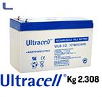 batteria al piombo 12v 9ah ultacell  faston grande *021