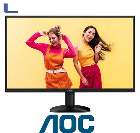 monitor  24 AOC full hd vga-hdmi wled black *776