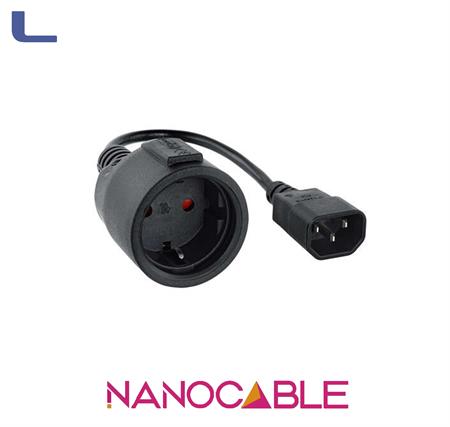 cavo spina vde/presa schuko 0.25mt nanocable *572
