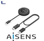 kit Trasmettitore USB-C a HDMI Wireless black aisens *572