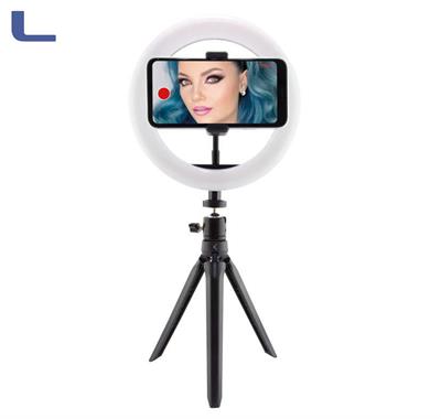Luce ad anello LED con treppiede per studio video in diretta*572